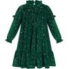 imageIDOPIP Toddler Baby Girls Velvet Tutu Dress Sparkle Sequin Christmas Dresses Ruffle Kid Princess Birthday Party Dress ClothesGreen