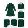 imageIDOPIP Toddler Baby Girls Velvet Tutu Dress Sparkle Sequin Christmas Dresses Ruffle Kid Princess Birthday Party Dress ClothesGreen
