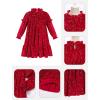 imageIDOPIP Toddler Baby Girls Velvet Tutu Dress Sparkle Sequin Christmas Dresses Ruffle Kid Princess Birthday Party Dress ClothesRed