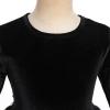 imageIDOPIP Toddler Baby Girls Velvet Tutu Dress Tulle Long Sleeve Christmas Birthday Party Wedding Dresses Fall Winter ClothesBlack