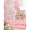 imageIDOPIP Toddler Girls Sparkly Dresses Sequin Bowknot Pageant Birthday Party Dress Glitter Mesh Long Sleeve Fall Dress ClothesPink