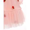 imageIDOPIP Toddler Girls Tutu Dress Mesh Long Sleeve Strawberry Heart Valentine Birthday Party Dresses Pageant Ruffle Tulle GownPink Strawberry