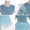imageIDOPIP Velvet Tutu Dress for Girls Christmas Sparkle Star Winter Birthday Party Long Sleeve Mesh RuffleBlue