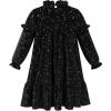imageIDOPIP Toddler Baby Girls Velvet Tutu Dress Sparkle Sequin Christmas Dresses Ruffle Kid Princess Birthday Party Dress ClothesBlack