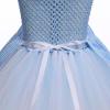 imageIDOPIP Kids Girls Halloween Dress up Costume Princess Birthday Party Tutu Dress with Headwear Accessories for Photo ShootBlue Plaid