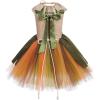 imageIDOPIP Kids Girls Halloween Dress up Costume Princess Birthday Party Tutu Dress with Headwear Accessories for Photo ShootDark Green