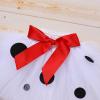 imageIDOPIP Ladybug Dalmatian Birthday Outfit for Baby Girls Romper Polka Dot Tutu Skirt Headband Halloween Fancy Dress up CostumeWhite  Dalmatian Dog