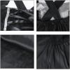 imageIDOPIP Witch Costume for Women Halloween Costume Witch Dress Hat Wristbands 3PCS Adult Witch Dress up Cosplay for Photo ShootBlack