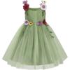 imageIDOPIP Toddler Baby Embroidery Flower Girl Dress for Kids Wedding Pageant Party Prom Gown Communion Birthday Tulle DressesSage Green