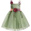 imageIDOPIP Toddler Baby Embroidery Flower Girl Dress for Kids Wedding Pageant Party Prom Gown Communion Birthday Tulle DressesSage Green