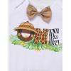 imageIDOPIP First Birthday Outfit Boy Baby Lion Cake Smash Clothes Safari Animals Romper Suspenders Shorts Hat Set for Photo ShootKhaki One Hat