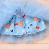 imageIDOPIP Blue Birthday Girl Outfit for Baby Toddler Girls Birthday Shirt Tutu Skirt Dog Ears Sash Cake Smash Photo Shoot 16TBlue One 3pcs