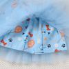 imageIDOPIP Blue Birthday Girl Outfit for Baby Toddler Girls Birthday Shirt Tutu Skirt Dog Ears Sash Cake Smash Photo Shoot 16TBlue Three 3pcs