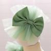 imageIDOPIP Toddler Baby Flower Girl Dress Bowknot Princess Tulle Tutu Party Wedding Birthday Pageant Dresses with Headband OutfitGreen