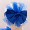 imageIDOPIP Toddler Baby Flower Girl Dress Bowknot Princess Tulle Tutu Party Wedding Birthday Pageant Dresses with Headband OutfitRoyal Blue