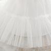 imageIDOPIP Toddler Baby Flower Girl Dress Bowknot Princess Tulle Tutu Party Wedding Birthday Pageant Dresses with Headband OutfitWhite