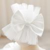 imageIDOPIP Toddler Baby Flower Girl Dress Bowknot Princess Tulle Tutu Party Wedding Birthday Pageant Dresses with Headband OutfitWhite
