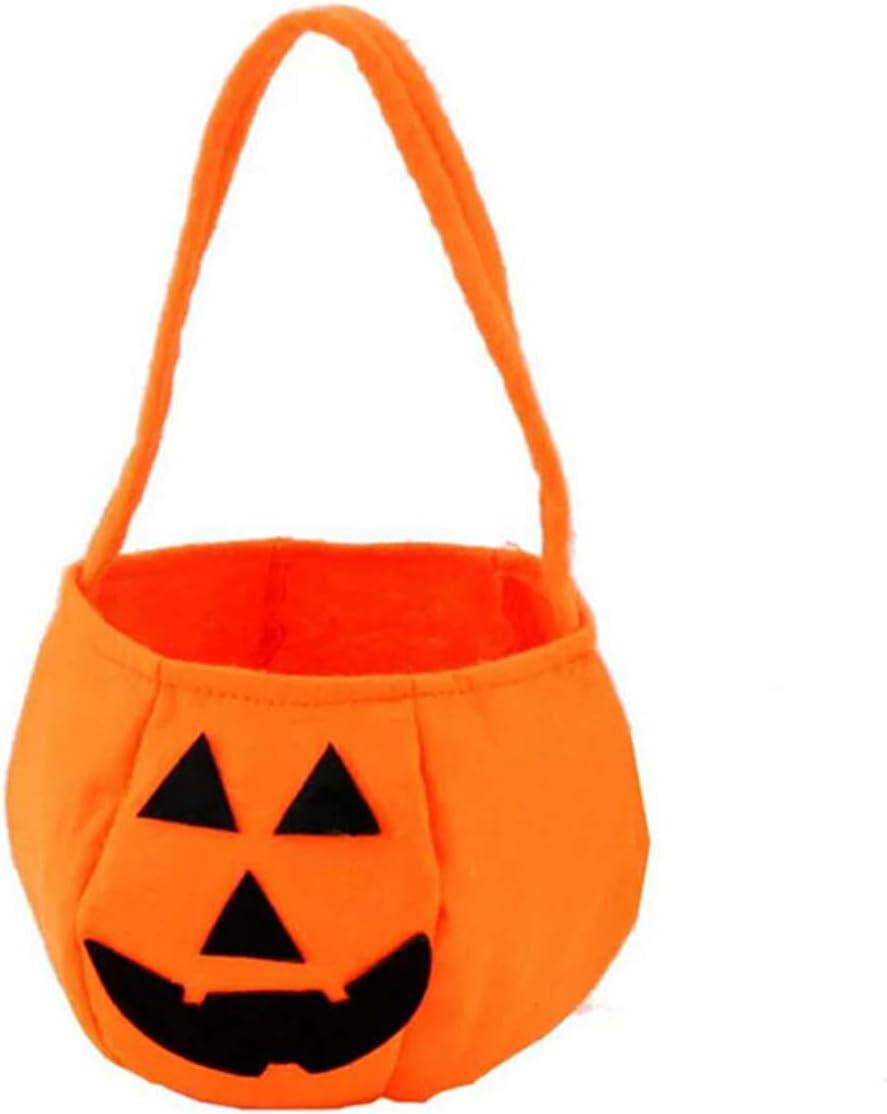 imageIDOPIP Halloween Pumpkin Costume for Kids Girls Princess Party Dress up Cosplay with Headband and Bags for Photo Shoot 212TOrange  Black