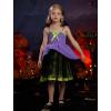 imageIDOPIP Baby Girls Halloween Tutu Dress Pumpkin Witch Princess Birthday Party Dresses Ruffle Tulle Bowknot Dress up CostumePurple