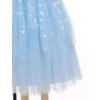 imageIDOPIP Flower Girl Sequin Butterfly Dress for Kids Wedding Pageant Party Long Gown Princess Birthday Handkerchief Tulle DressBlue