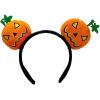 imageIDOPIP Halloween Pumpkin Costume for Kids Girls Princess Party Dress up Cosplay with Headband and Bags for Photo Shoot 212TOrange  Black
