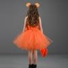 imageIDOPIP Halloween Pumpkin Costume for Kids Girls Princess Party Dress up Cosplay with Headband and Bags for Photo Shoot 212TOrange