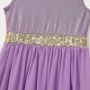 imageIDOPIP Praise Dance Overlay for Girls Metallic Sequin Praise Dance Dress Asymmetrical Worship Tunic Liturgical Dancewear 310Purple