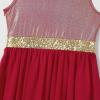 imageIDOPIP Praise Dance Overlay for Girls Metallic Sequin Praise Dance Dress Asymmetrical Worship Tunic Liturgical Dancewear 310Wine Red