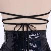 imageIDOPIP Women Sequin Fringe Bodysuit Sparkly Tassel Leotard Romper Womens Latin Dance Dress Sexy Festival Rave Party OutfitsBlack