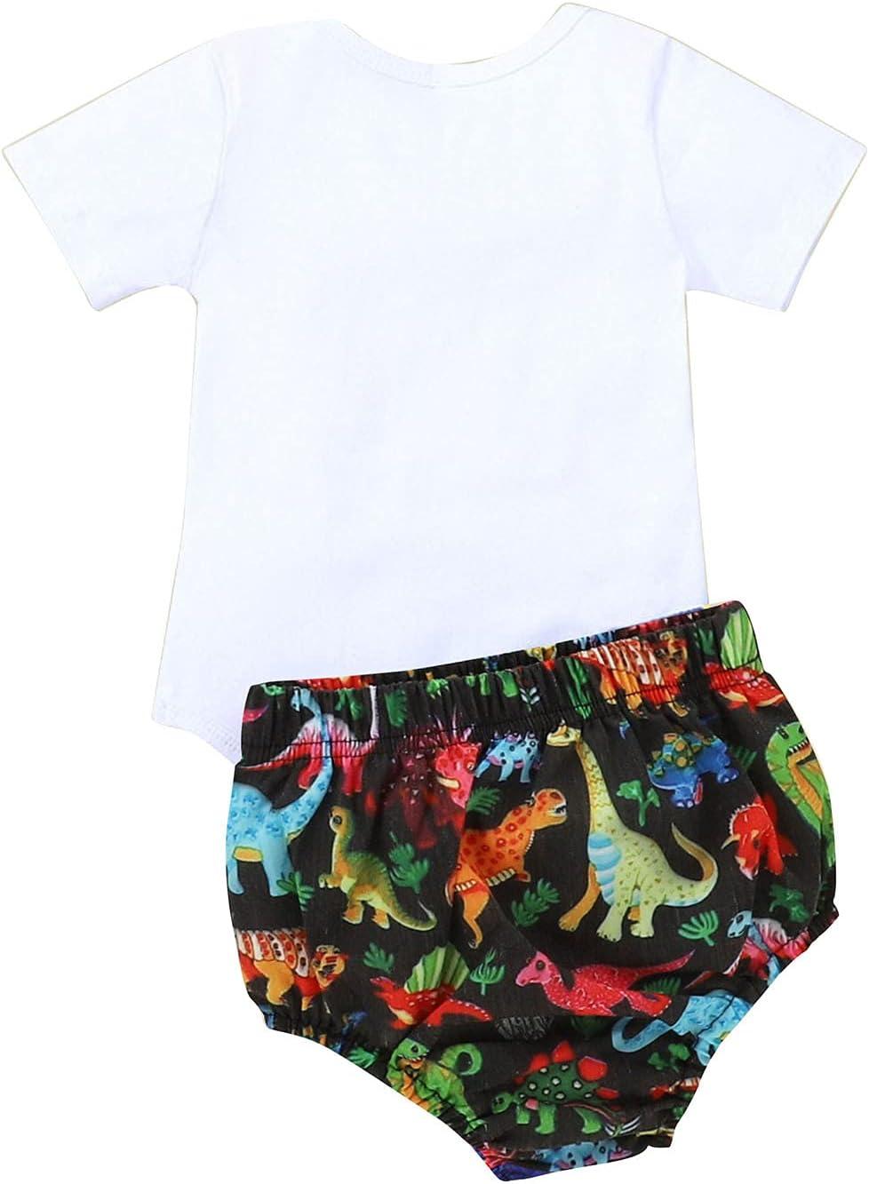 imageIDOPIP Baby Boys 1st Birthday Cake Smash Outfit Bowtie Romper Suspenders Shorts Pants Formal Suit Clothes for Photo ShootWhite Dinosaur