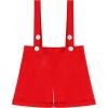 imageIDOPIP Baby Boys Halloween Christmas Costume Gentleman Bowtie Romper Suspenders Shorts Ears Headband Birthday Outfit SetRed  4pcs