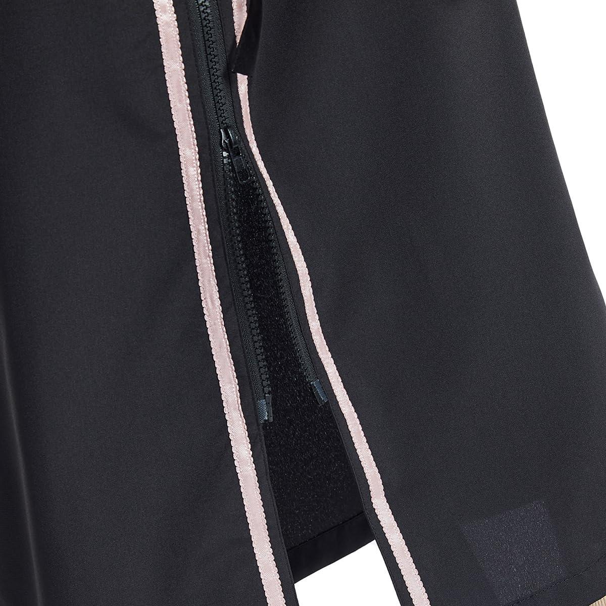 imageIDOPIP Kids Girls Muslim Abaya Dress with Belt Long Sleeve Zip Hooded Islamic Kaftan Maxi Dress Full Cover Thobe Gown ClothesBlack No Hooded