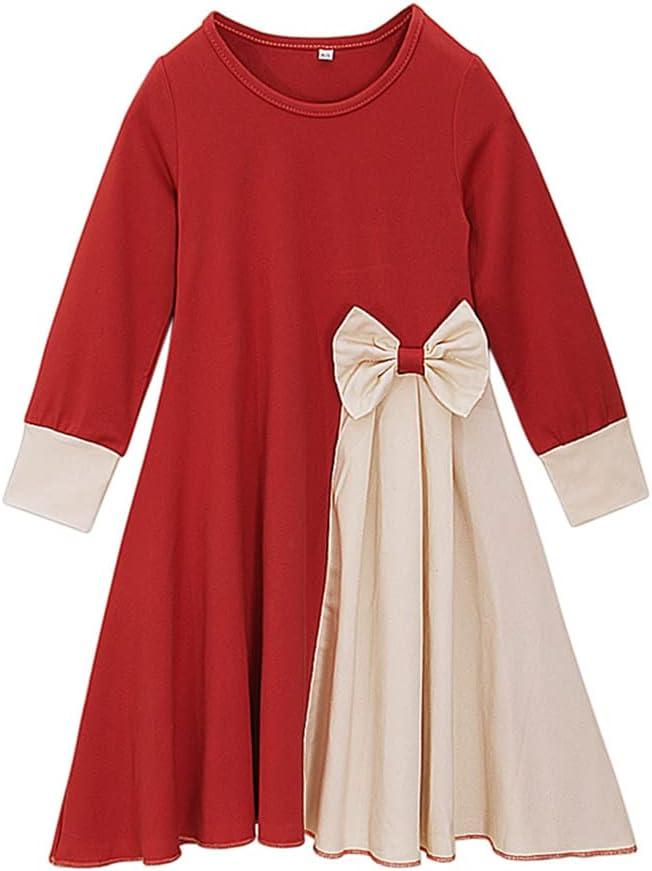 imageIDOPIP Muslim Girls Dress for Kids Long Sleeve Islamic Prayer Abaya Dress Maxi Kaftan Thobe with Hijab 2PCS Modest ClothesRed  Bow