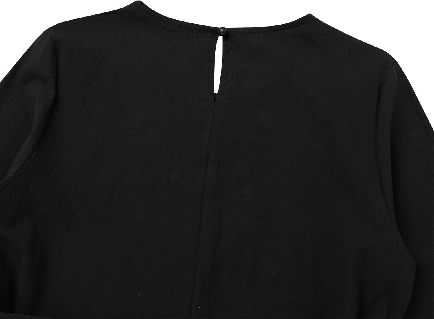 imageIDOPIP Womens Muslim Abaya Dress 2 Pieces Set Long Sleeve Button Down Shirt and Pants Casual Arabic Islamic Dubai OutfitsBlack  Belt