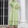 imageAbayas Muslim Dress for Women Long Sleeve Islamic Abaya Eid Dubai Kaftan Dresses Middle East Prayer Dress Chiffon RobeGreen