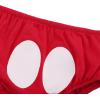 imageBaby Boys Cake Smash Outfit First Birthday Bloomers Cotton Diaper CoverFormal Tuxedo Bow Tie Black Mouse Ears Headband Fancy Dress up Costume Carnival Party Cosplay for Photo Shoot Red 218M