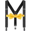 imageChristmas Cake Smash Mickey Outfit Baby Boys First 1st 2nd Birthday Party Bloomers Bowtie YBack Clip Suspenders Diaper Cover Photography Props Costume 3pcs Clothes Set Red  Black 1218 Months