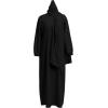 imageIDOPIP Abaya for Women Muslim Dress One Piece Long Sleeve Islamic Prayer Dress with Hooded Hijab Jilbab Loose Maxi Kaftan Dubai Robe Full Length Cover Gown Middle East Modest Prayer Clothes Black No1