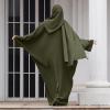 imageIDOPIP Abayas for Women Muslim Dress with Hijab OnePiece Long Sleeve Islamic Prayer Dress with Khimar Jilbab Kaftan ClothesArmy Green  Hijab