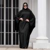 imageIDOPIP Abayas for Women Muslim Dress with Hijab OnePiece Long Sleeve Islamic Prayer Dress with Khimar Jilbab Kaftan ClothesBlack  Hijab