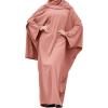 imageIDOPIP Abayas for Women Muslim Dress with Hijab OnePiece Long Sleeve Islamic Prayer Dress with Khimar Jilbab Kaftan ClothesPink 1pc Dress Only