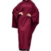imageIDOPIP Abayas for Women Muslim Dress with Hijab OnePiece Long Sleeve Islamic Prayer Dress with Khimar Jilbab Kaftan ClothesWine Red 1pc Dress Only