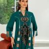 imageIDOPIP Abayas for Women Muslim Long Sleeve Embroidery Applique Maxi Kaftan Dresses Casual Loose Full Cover Islamic Dubai RobeGreen  Striped