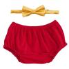 imageIDOPIP Baby Boys First 1st Valentines Day Birthday Cake Smash Outfit Gentleman Formal Bowtie and Diaper Covers Bloomers Shorts Clothes Set for Photo Props Party Red Bowtie 324 MonthsRed  Yellow Bowtie