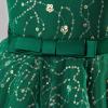 imageIDOPIP Flower Girl Sequin Appliques Dress for Kids Wedding Pageant Party Long Gown Princess Birthday Communion Tulle DressesGreen  Sequin