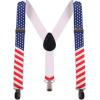 imageIDOPIP Kids Baby Boys Birthday Cake Smash Outfit Gentleman Necktie Shirt Suspenders Shorts Ears Halloween Christmas CostumeRed Star Stripe 4pcs