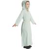 imageIDOPIP Kids Girls Muslim Abaya Dress with Belt Long Sleeve Zip Hooded Islamic Kaftan Maxi Dress Full Cover Thobe Gown ClothesGreen Hooded