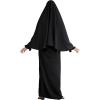 imageIDOPIP Muslim Abaya for Women One Piece Long Sleeve Islamic Prayer Dress Maxi Kaftan Robe Prayer Clothes with Khimar HijabBlack