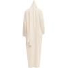imageIDOPIP Muslim Abaya for Women One Piece Long Sleeve Islamic Prayer Dress with Hooded Hijab Jilbab Loose Maxi Kaftan Dubai Robe Full Length Cover Gown Middle East Modest Prayer Clothes Beige No1