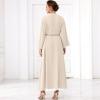 imageIDOPIP Muslim Abayas for Women Long Sleeve Open Front Cardigan Rhinestone Applique Islamic Dubai Maxi Kaftan Dress with BeltChampagne
